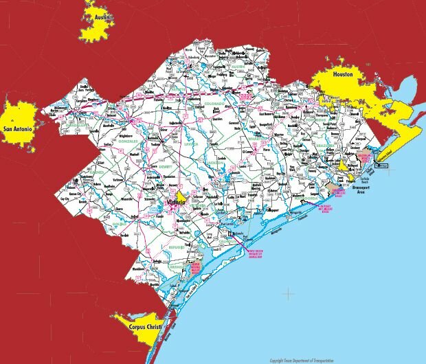 Map of the Texas Settlement Region, Click for Larger Version